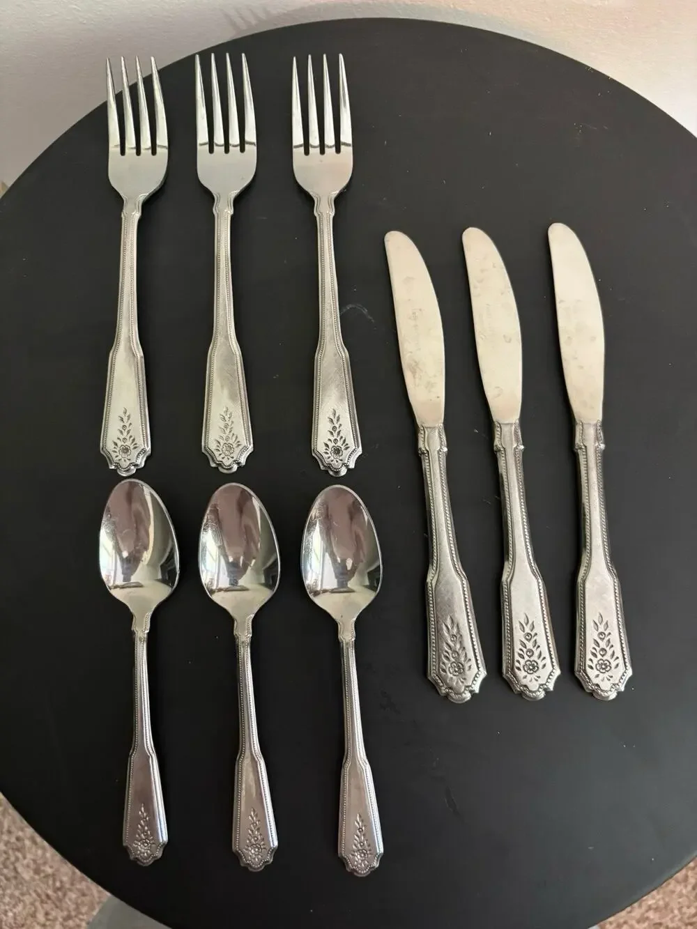 Norcrest-Brentwood By Roger’s co child Flatware 9 Piece